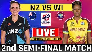 Live NewZealand Womens vs Westindies Womens T20 World Cup 2nd Semi-Final | Today Live Cricket Match