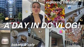 A DAY IN DC VLOG!  solo travel, bakery, café, exploring museums, and apple carnegie library!