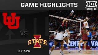 Utah vs. Iowa State Women's Volleyball Highlights (11.27.24) | 2024 Big 12 Volleyball