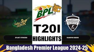 BPL 2024-25 Sylhet Strikers vs Rangpur Riders Highlights | SYST vs RGR Highlights - Cricket 24