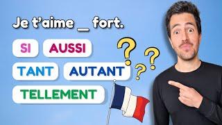 ️ Difference Between : SI, AUSSI, TANT, AUTANT and  TELLEMENT