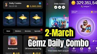 Gemz Daily Combo 2 March | Gemz Daily Code 2 March | Daily Combo Today