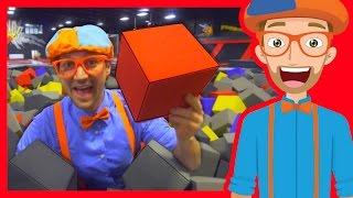 The Trampoline Park with Blippi | Learn Colors and more!