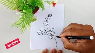 Flower Design For Embroidery Drawing | Jana Embroidery