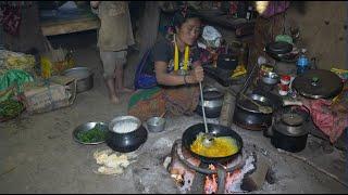 Nepali village || Cooking open and egg vegetables in the village