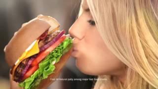 Hardees   The All Natural Burger feat Charlotte McKinney  Au Naturel  Commercial