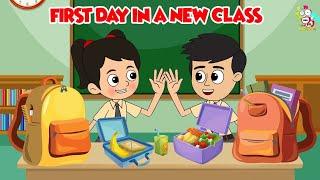 First Day in a New Class | New School | English Moral Stories | English Animated | English Cartoon