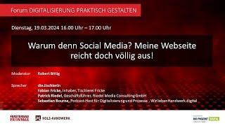 DAS ROTE SOFA: Warum denn Social Media? Meine Webseite reicht doch völlig aus!