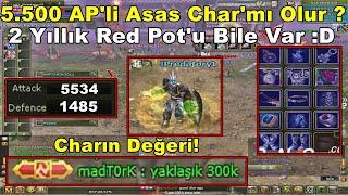 DomenicoWacco | 5.500 AP'li Full İtem Chara Giriyor | Char'da Red Pot Bile Var :D | Knight Online