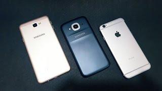 Samsung j7 Prime vs Samsung j2(2016) vs iPhone 6 | Mega Comparison