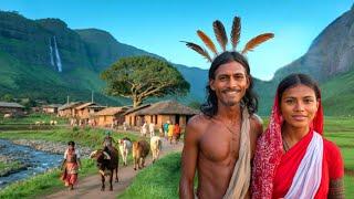 Red Indian Village Life in the Peaceful Mountains | Indigenous Traditions & Nature Sounds