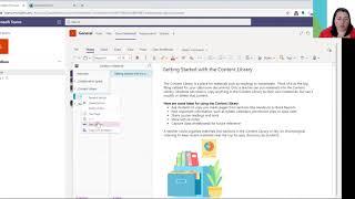 LMS 101 - Microsoft Teams: Content Library