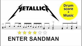 Metallica - Enter Sandman  [DRUM SCORE + MUSIC]