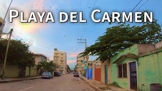 Playa del Carmen at Dusk | 4K Walking Video