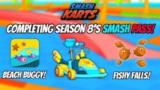 Completing The Beach Brake Smash Pass! | Smash Karts