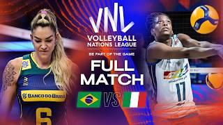 Legendary Match -  BRA vs.  ITA - Full Match | Women's VNL 2023