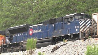 Montana! NS 734 comes into Plant Scherer in Juliette, GA with an MRL SD70ACe 7/7/24