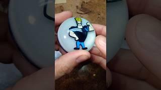 Johnny Bravo shifter knob #johnnybravo #cartoonnetwork #resin #elvis #custom #satisfying  #diy