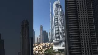 The Edition Hotel Dubai Downtown with view to Dubai Mall and Burj Khalifa UAE 