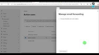 How to enable email forwarding in Office 365 admin center and exchange admin center