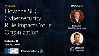 How the SEC Cybersecurity Rule Impacts Your Organization