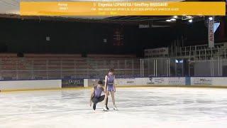 Evgeniia Lopareva / Geoffrey Brissaud – 2024/2025 French Figure Skating Championships RD (no audio)