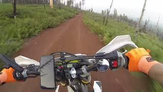 Dual sport ride from Trout Creek Butte to Sisters, Oregon.