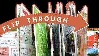 COMPLETED Creative Journal Flip Through | One Year of Monthly Journaling