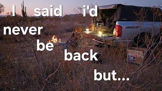 Solo truck camping in the cold desert #camping #campfire #arizona #campfood #truckcamping #akaso