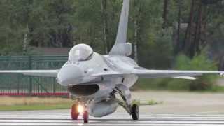 Departure + Arrival F16 Belgian AF, FA-114 at Kleine Brogel