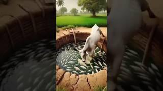 Cow and dangerous fish's  #fish #cow #shorts