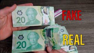 Very Realistic $20 Canadian Prop Money Review | Real Money VS Fake Money