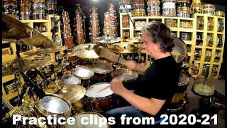 Todd Sucherman—  Practicing short clips from the 2020/2021 home time Part 3