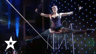 Tatiana Kundik, The Best Tight Rope Act EVER?! | Auditions Week 1 | Românii au talent