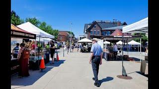 [4K]   Newmarket Farmer's Market Walking tour | Toronto Ontario Canada