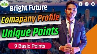 Bright Future Company Profile | 9 basic points | Bright Future official | by Official Arif hashmi