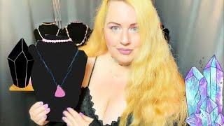 Crystal Gemstone Jewelry Boutique (Calm, Slow Voice) ASMR Role Play