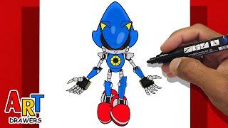 How To Draw Metal Sonic The Hedgehog - SONIC 3 ( THE MOVIE )