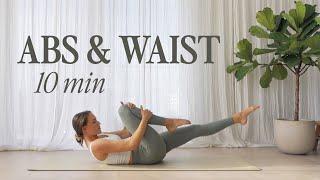 10 MIN ABS & WAIST (pilates at-home workout)