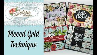 Pieced Grid Technique with Designer Series Paper