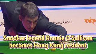 TVB News | 31 Oct 2024 | Snooker legend Ronnie O’Sullivan becomes Hong Kong resident