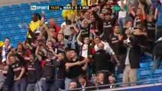 Manchester City vs Fc Midtjylland 0-1 målet (Danny Olsen)