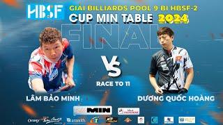 [TV] Dương Quốc Hoàng VS Lâm Bảo Minh - CHUNG KẾT | GIẢI POOL 9 BI HBSF II CÚP MIN TABLE 2024