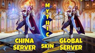 MHYTIC SKIN HOK GLOBAL SERVER VS CHINA SERVER | Comparison Ultra HD | Unrelease Mythic Skin Global