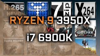 Ryzen 9 3950X vs i7 6900K Benchmarks - 15 Tests