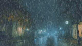Western atmosphere with heavy rain and mighty thunder️ Thunderstorm with rain for sleep #113
