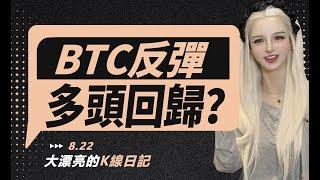 降息預期助力BTC反彈，多頭要回歸了麽？丨8.22大漂亮的K線日記 丨