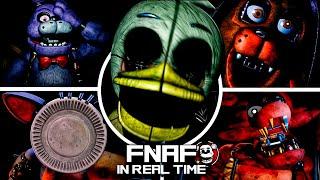 FNAF in Real Time - All Jumpscares & All Secrets / 7 Nights