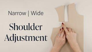 How To: Narrow | Wide Shoulder Adjustment (Sewing Fitting Tips)