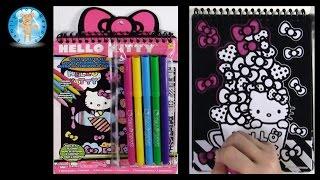 Hello Kitty Velvet Poster Set Coloring Pages Review - Family Toy Report